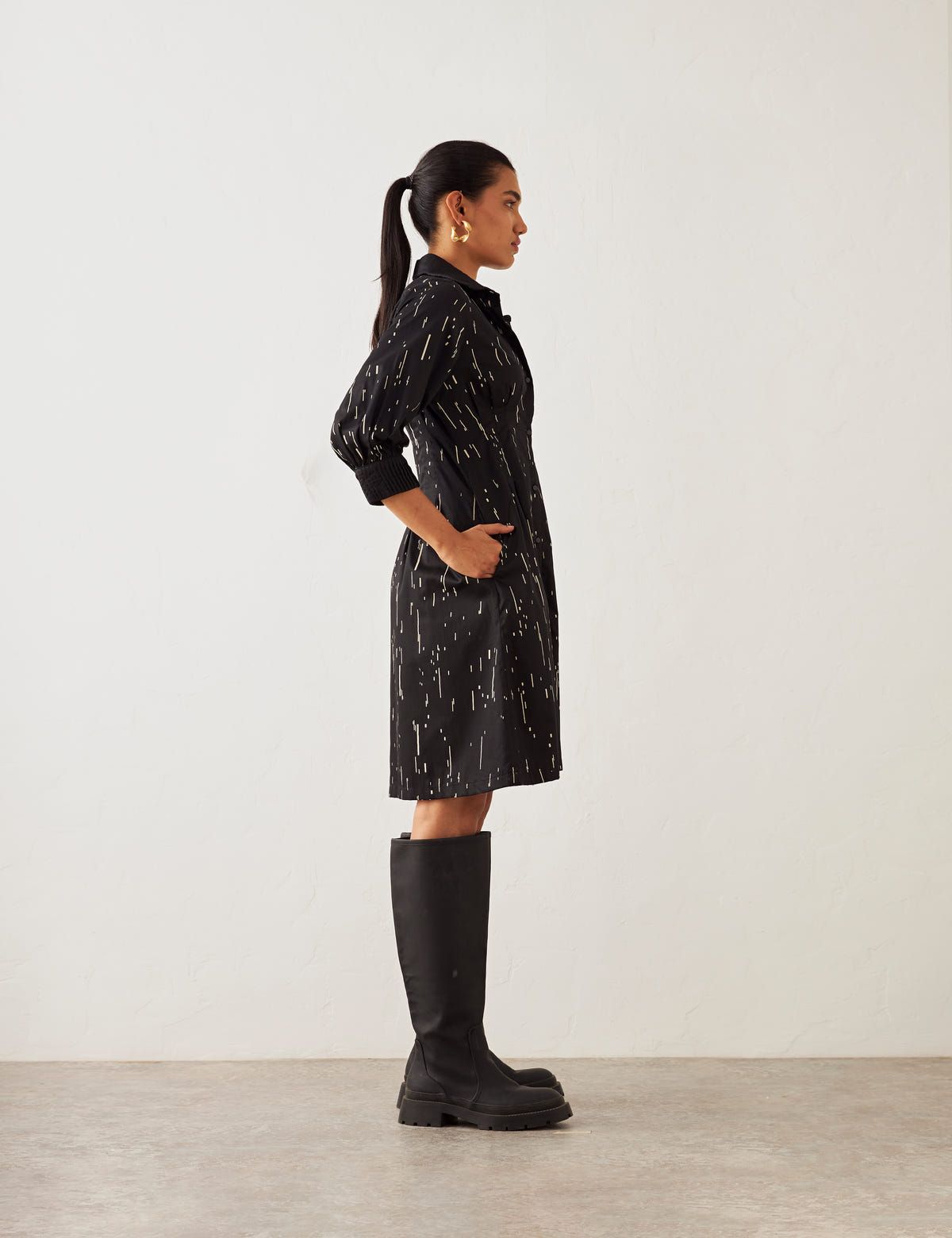 LISA DRESS - BLACK FOUR SEASONS - image 3