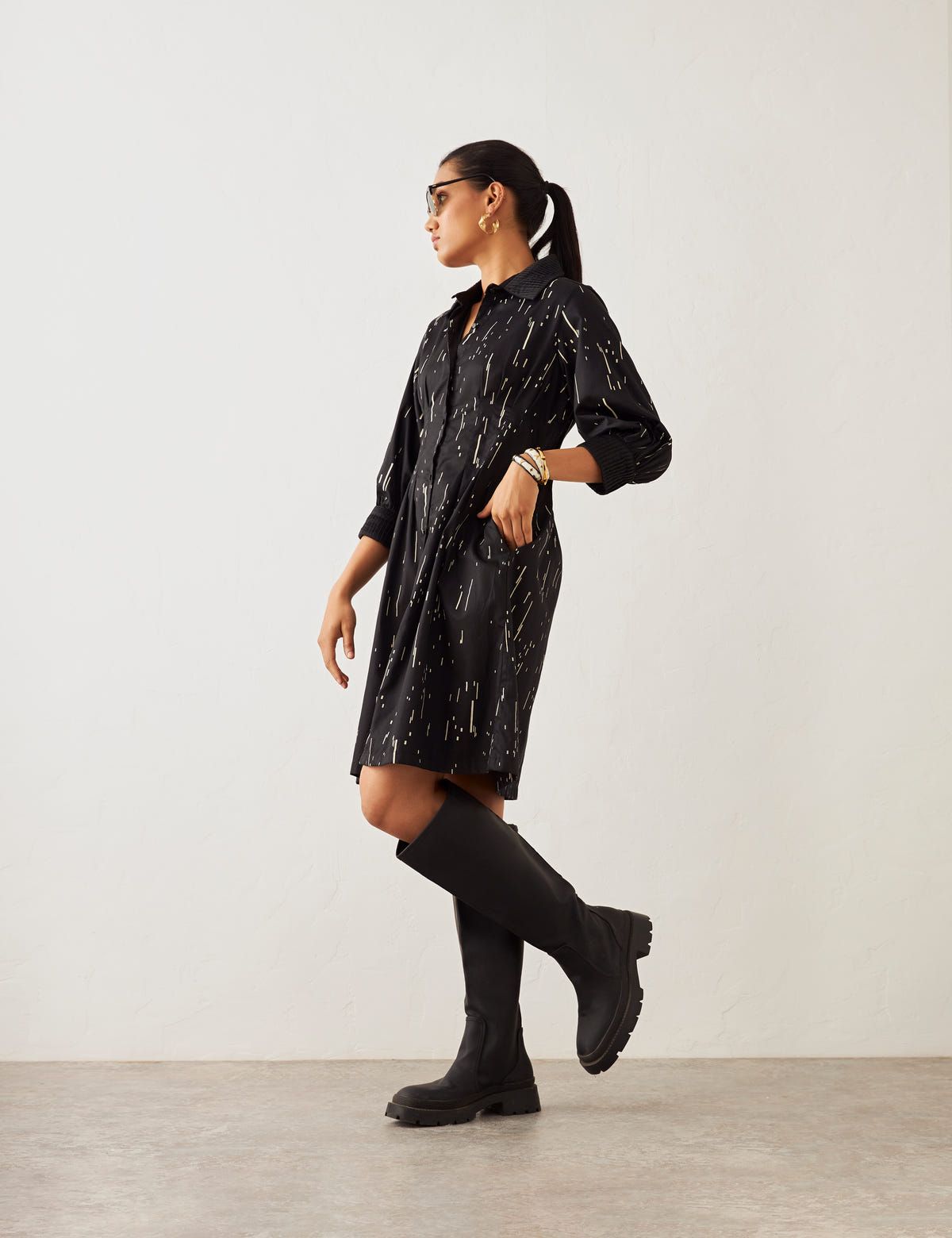 LISA DRESS - BLACK FOUR SEASONS - image 5