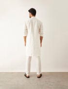 STELA KURTA SET - WHITE view 3