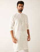 STELA KURTA SET - WHITE view 4