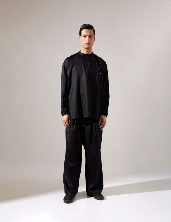 SON OF A NOBLE - SNOB — Philip Shirt - Black - Look