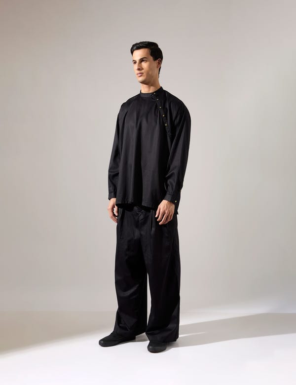 SON OF A NOBLE - SNOB — Philip Shirt - Black - Look