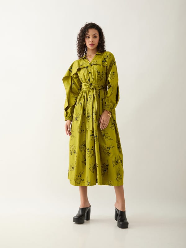 SON OF A NOBLE - SNOB — ASTON DRESS - LEAF