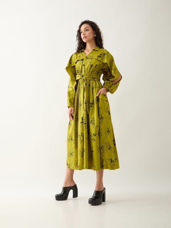 SON OF A NOBLE - SNOB — ASTON DRESS - LEAF