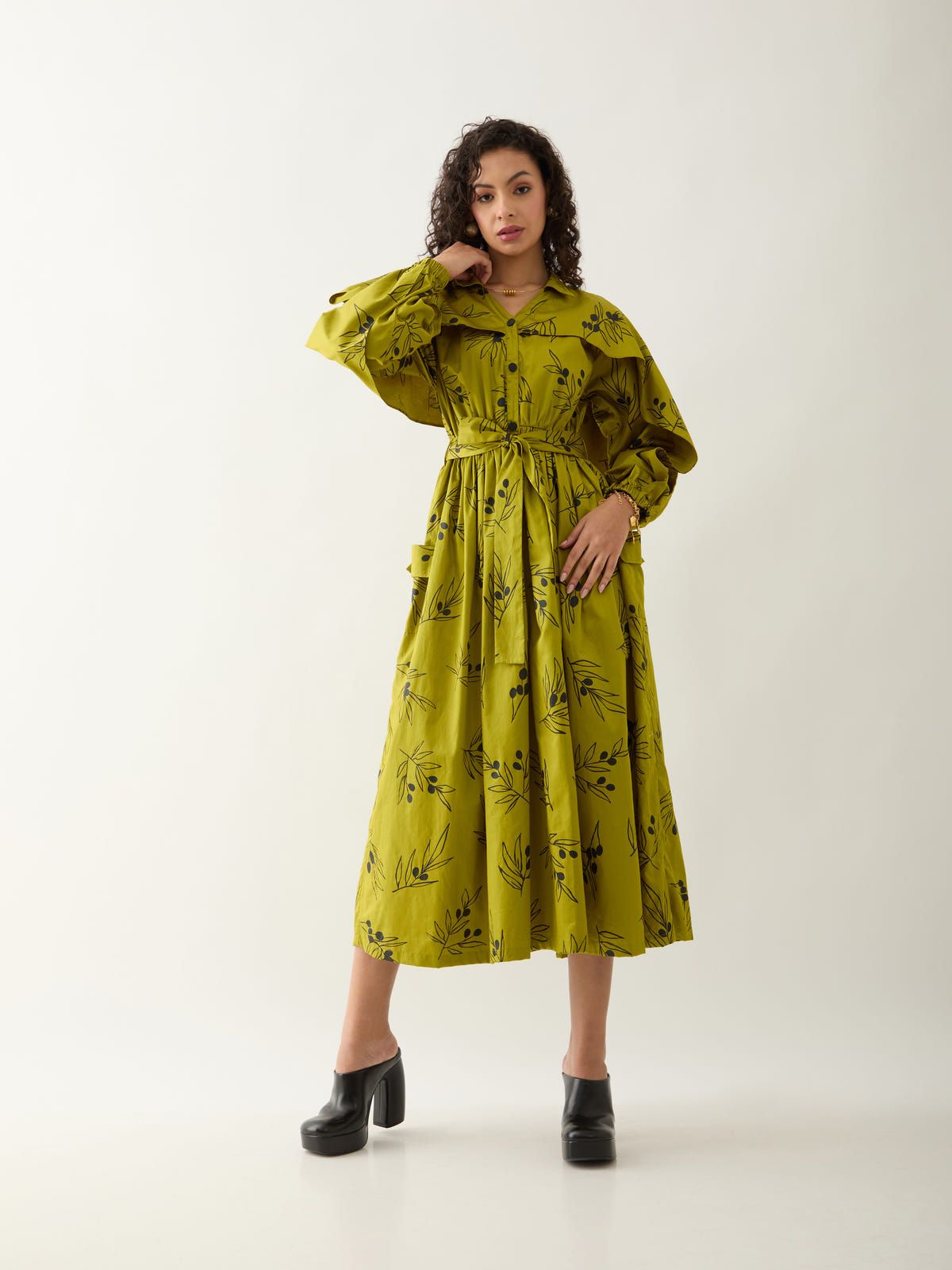 ASTON DRESS - LEAF - image 6