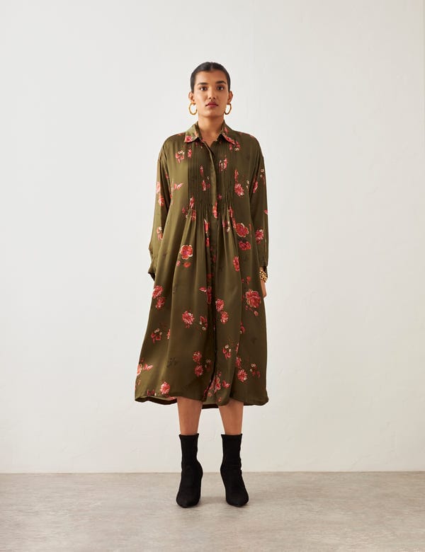 SON OF A NOBLE - SNOB — RUMI DRESS - LILY GREEN