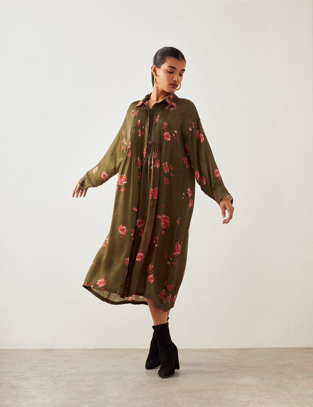 RUMI DRESS - LILY GREEN - image 2