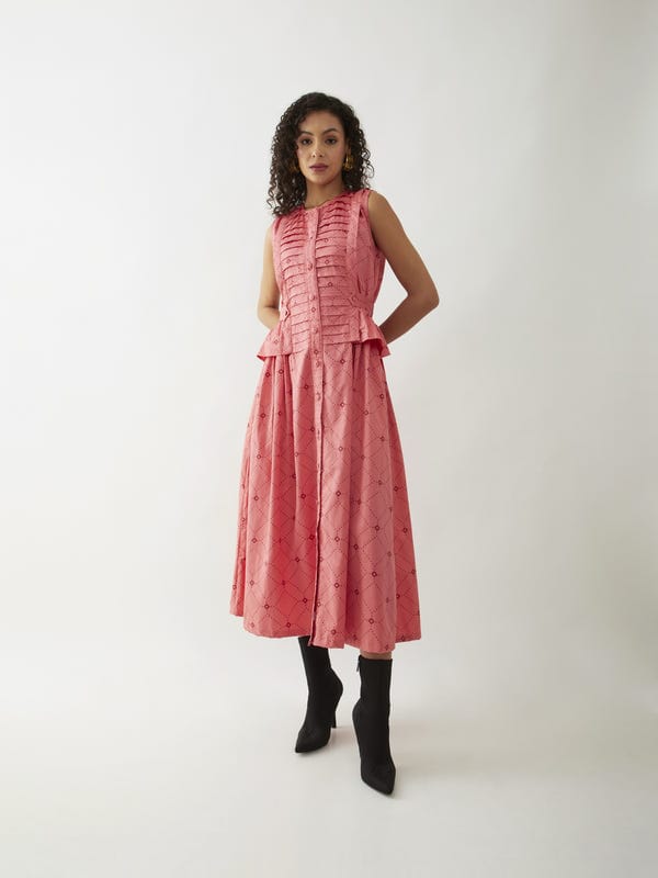 SON OF A NOBLE - SNOB — WILLOW DRESS - SALMON