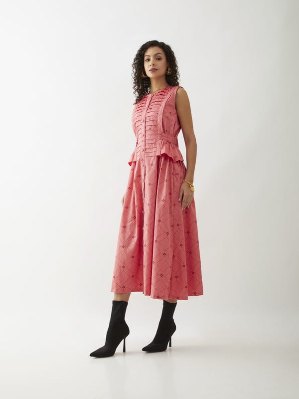 SON OF A NOBLE - SNOB — WILLOW DRESS - SALMON