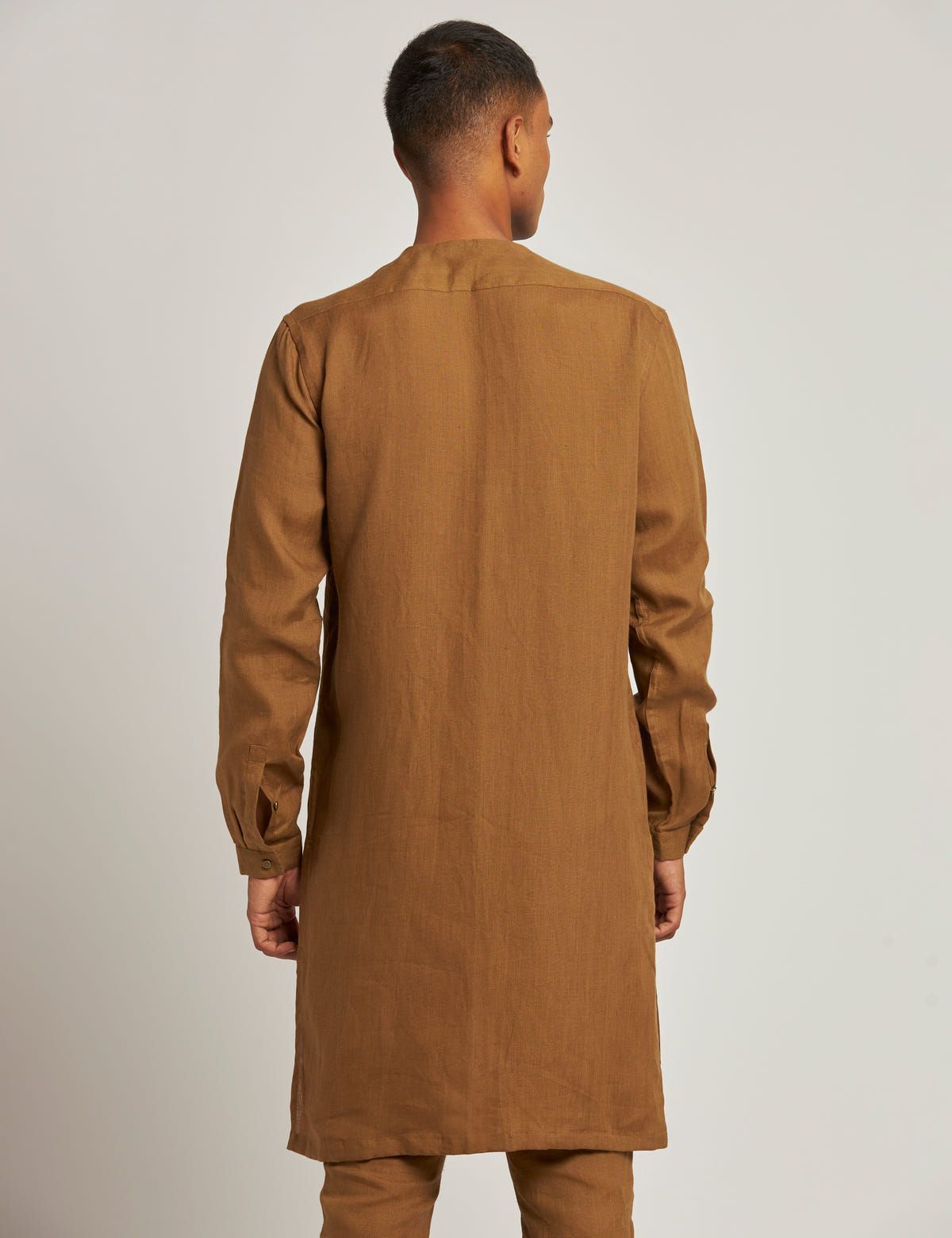 DURG KURTA - GOLDEN BROWN - image 2