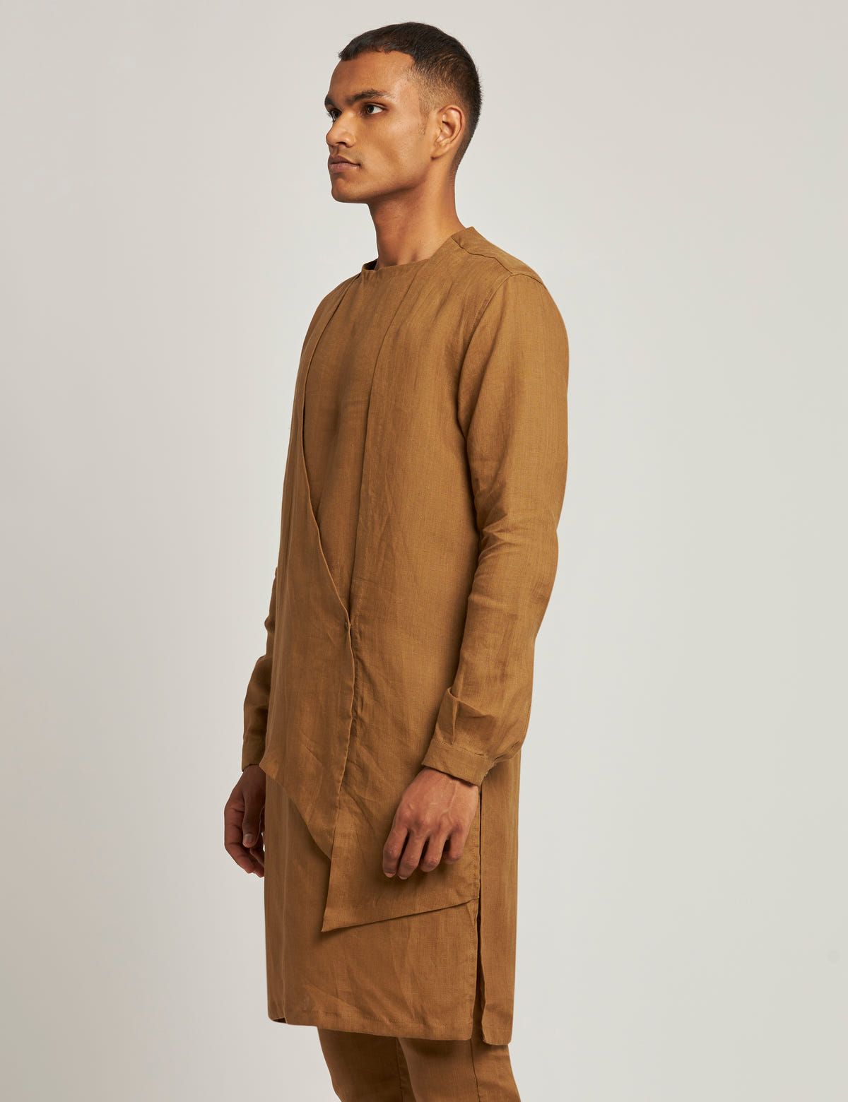 DURG KURTA - GOLDEN BROWN - image 4