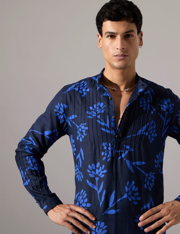 SON OF A NOBLE - SNOB — Abel Paradise Kurta Set - Navy