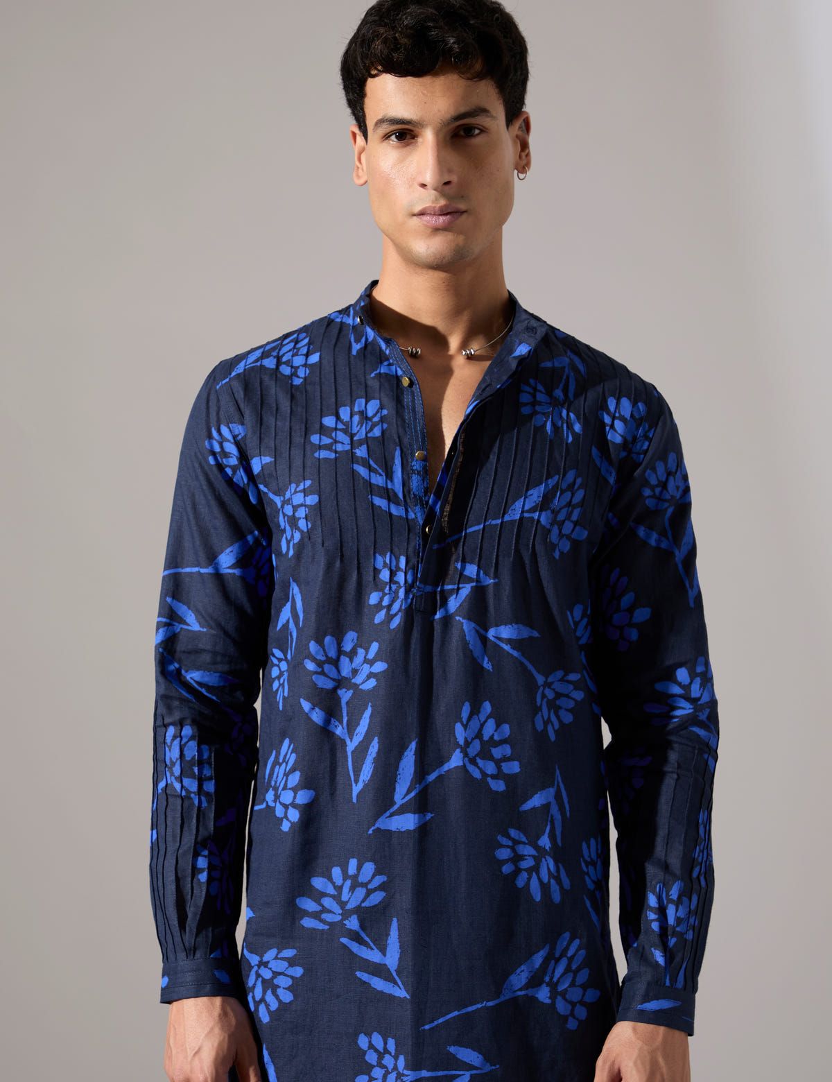 Abel Paradise Kurta Set - Navy - image 3