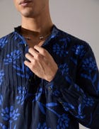 Abel Paradise Kurta Set - Navy view 4