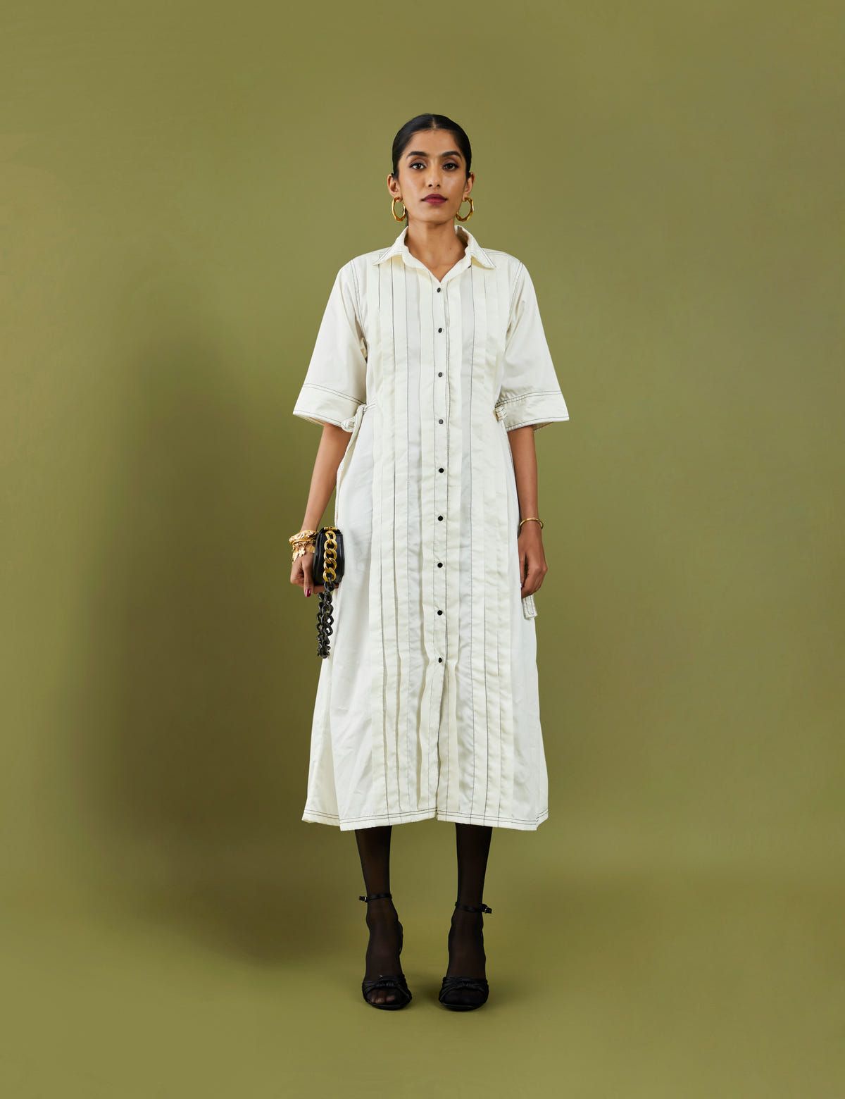 SONNET DRESS  - OFF WHITE - image 1