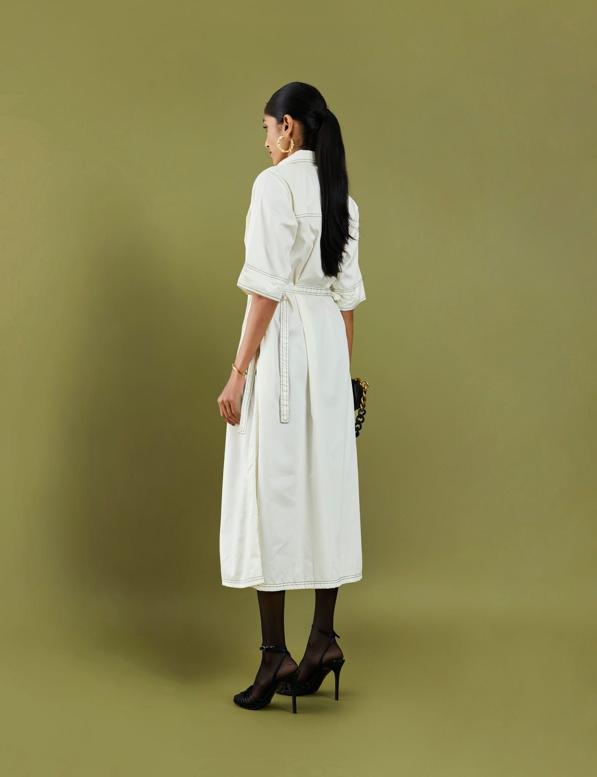 SONNET DRESS  - OFF WHITE - image 3