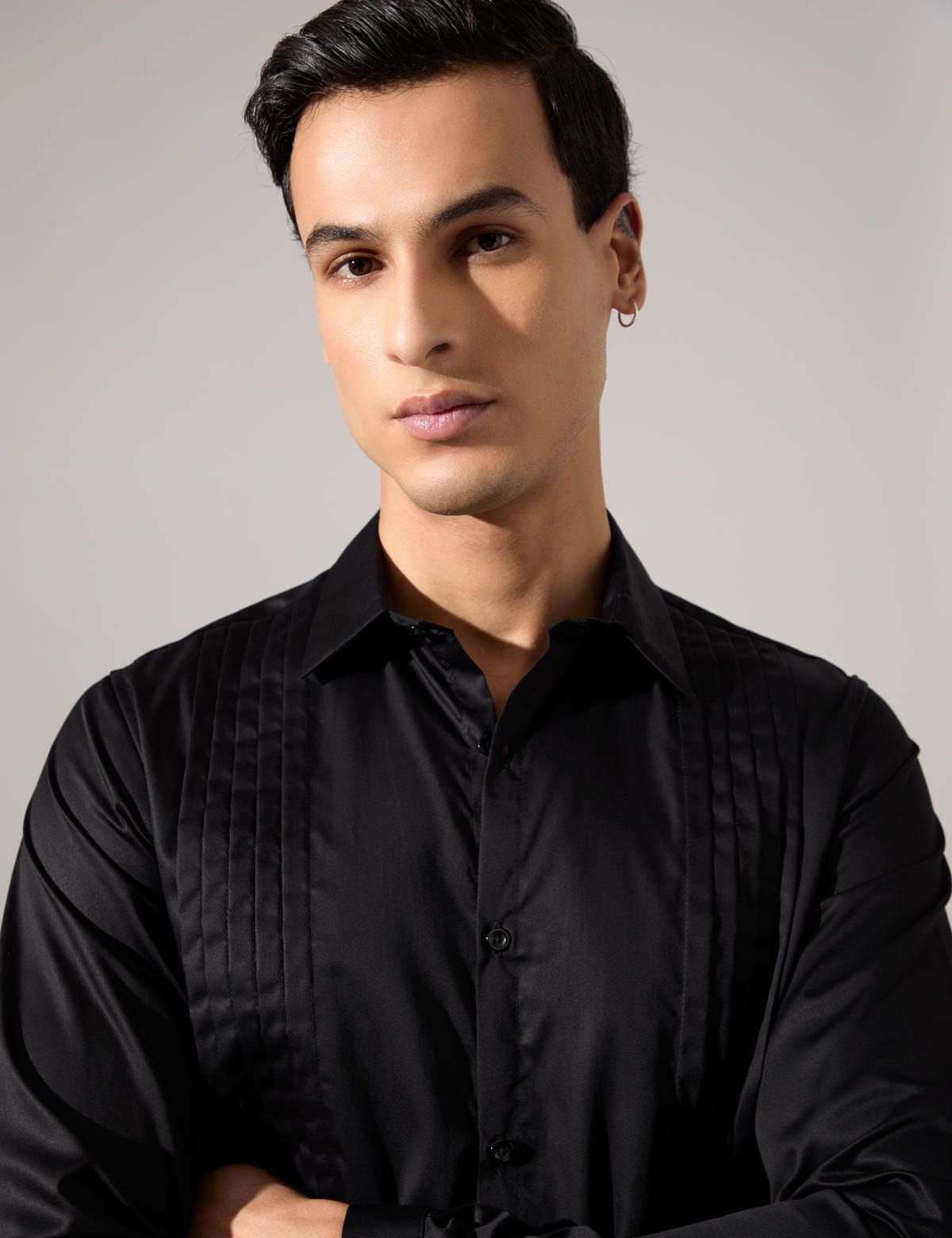 Micah Shirt - Black - Look - image 1