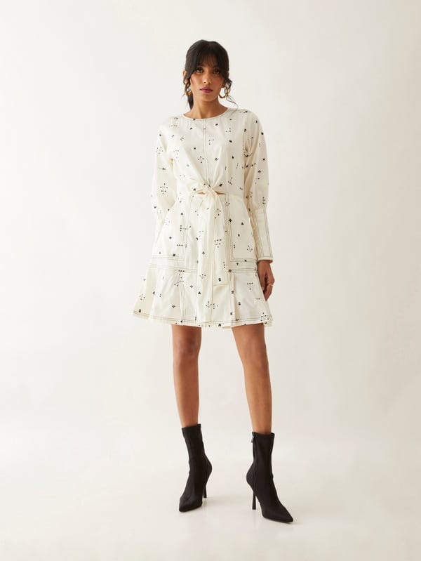 SON OF A NOBLE - SNOB — DANNY DRESS - OFF WHITE
