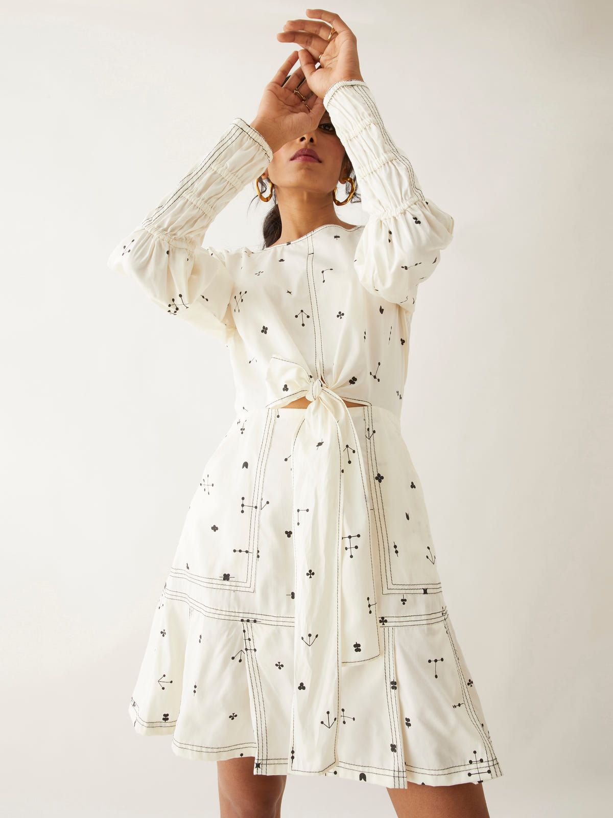 DANNY DRESS - OFF WHITE - image 5