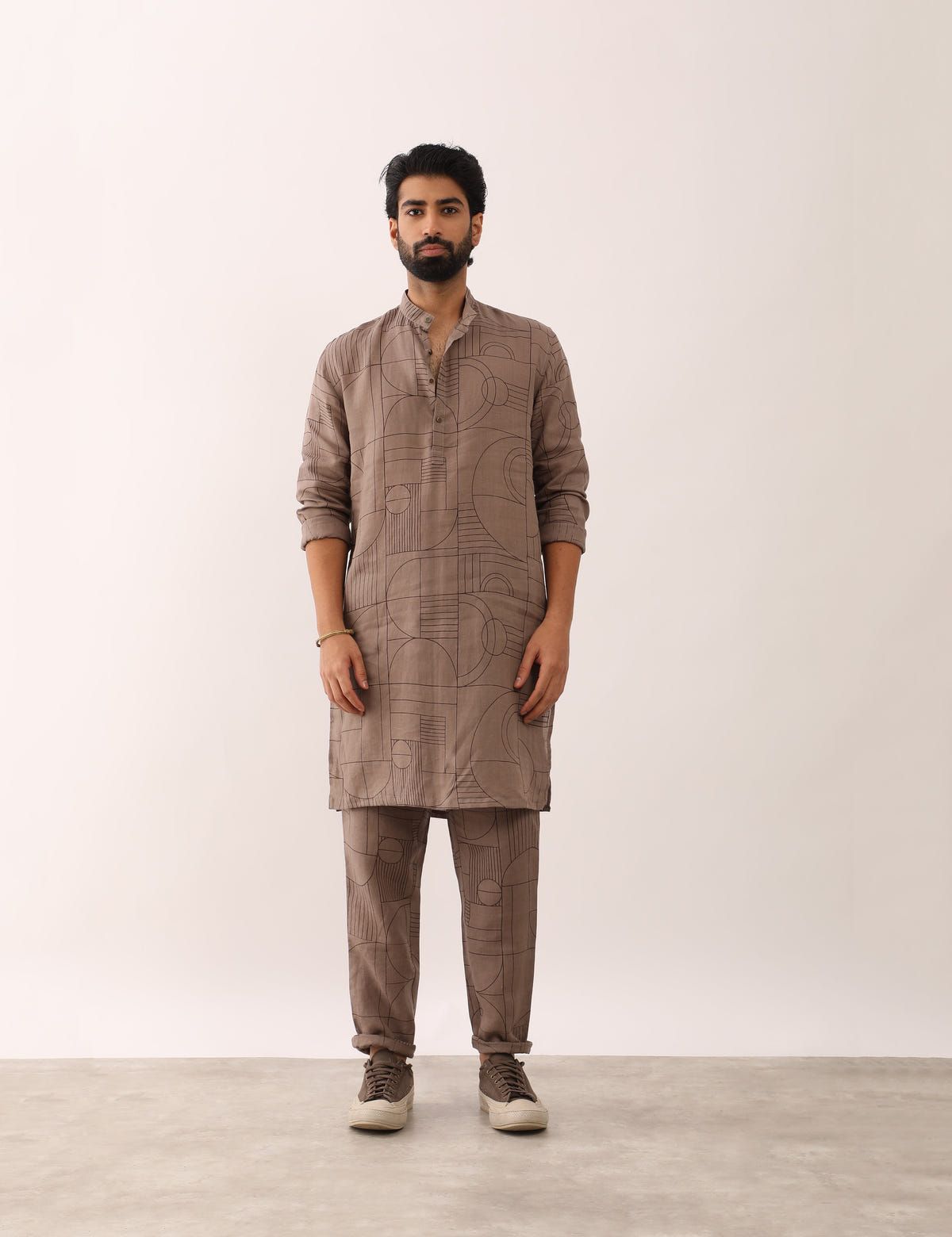 KRISH GATSBY KURTA - STONE - image 1