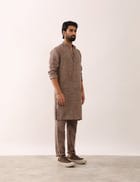 KRISH GATSBY KURTA - STONE view 2