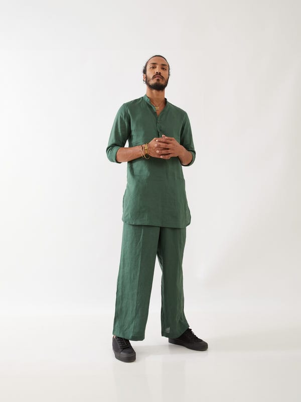 SON OF A NOBLE - SNOB — FINN KURTA SET - GREEN