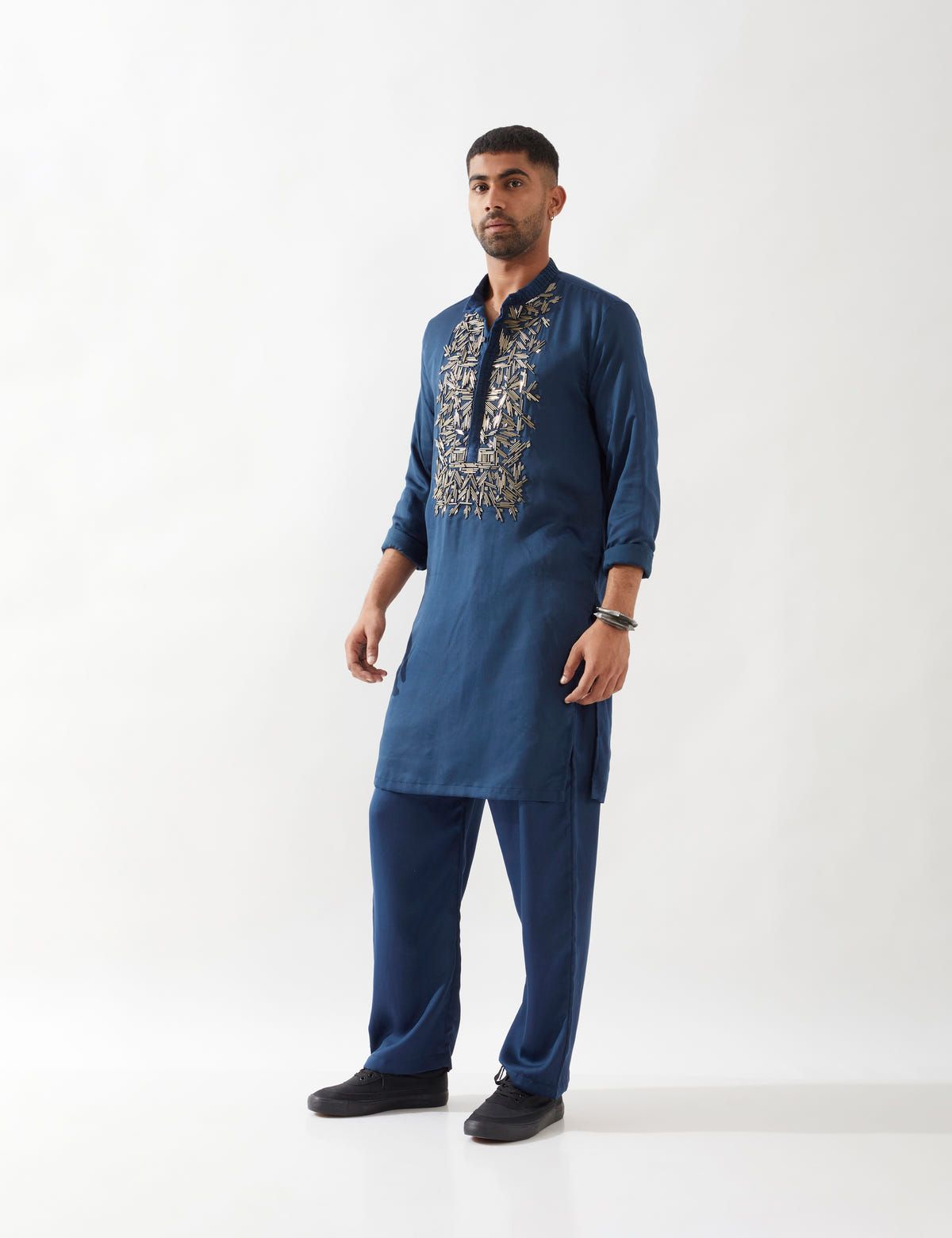 KEV KURTA SET - NAVY - image 4