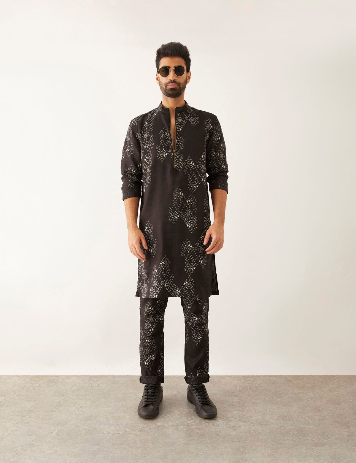 SOUK - VILLAGE - KURTA - BLACK - image 2