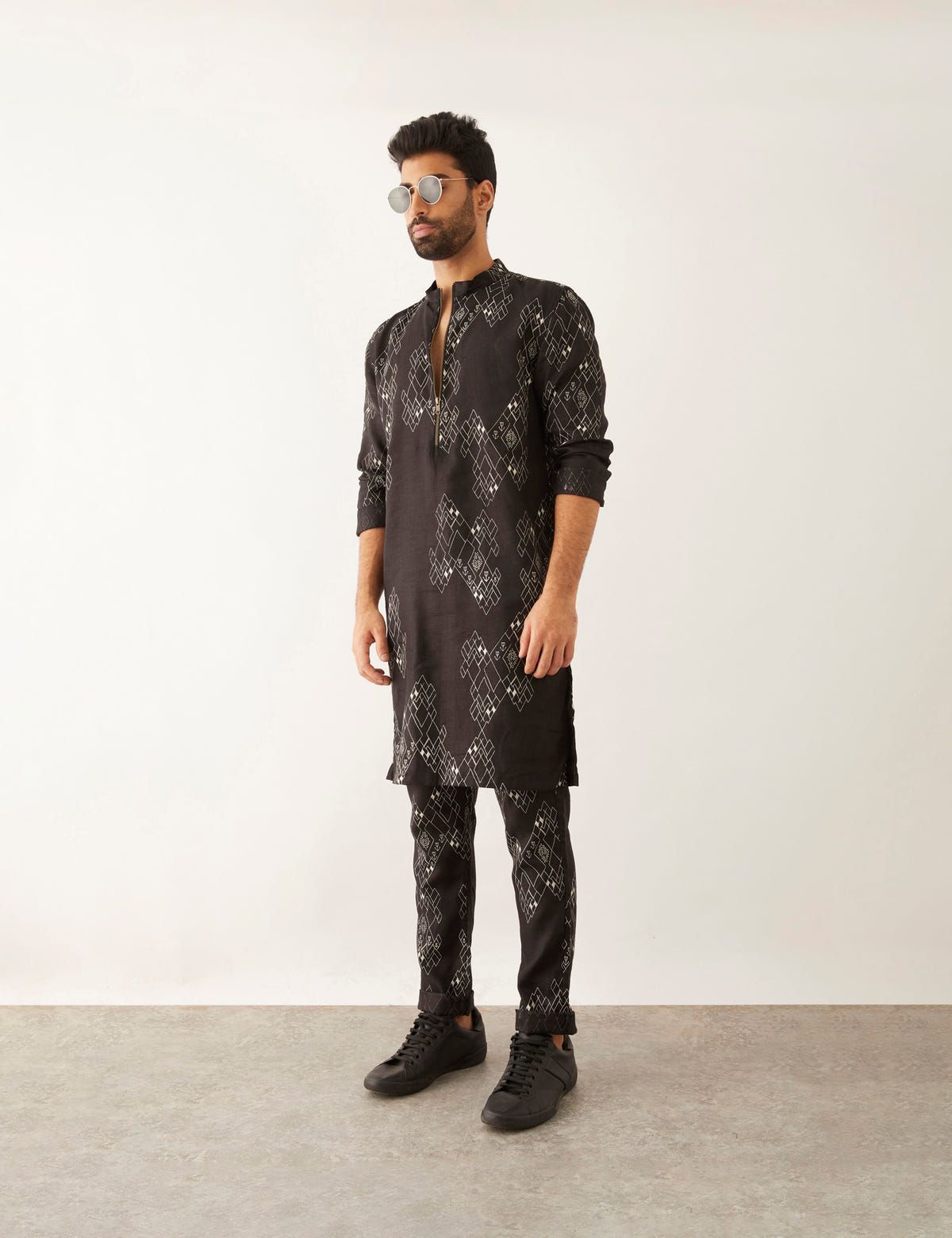 SOUK - VILLAGE - KURTA - BLACK - image 3