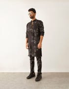 SOUK - VILLAGE - KURTA - BLACK view 3