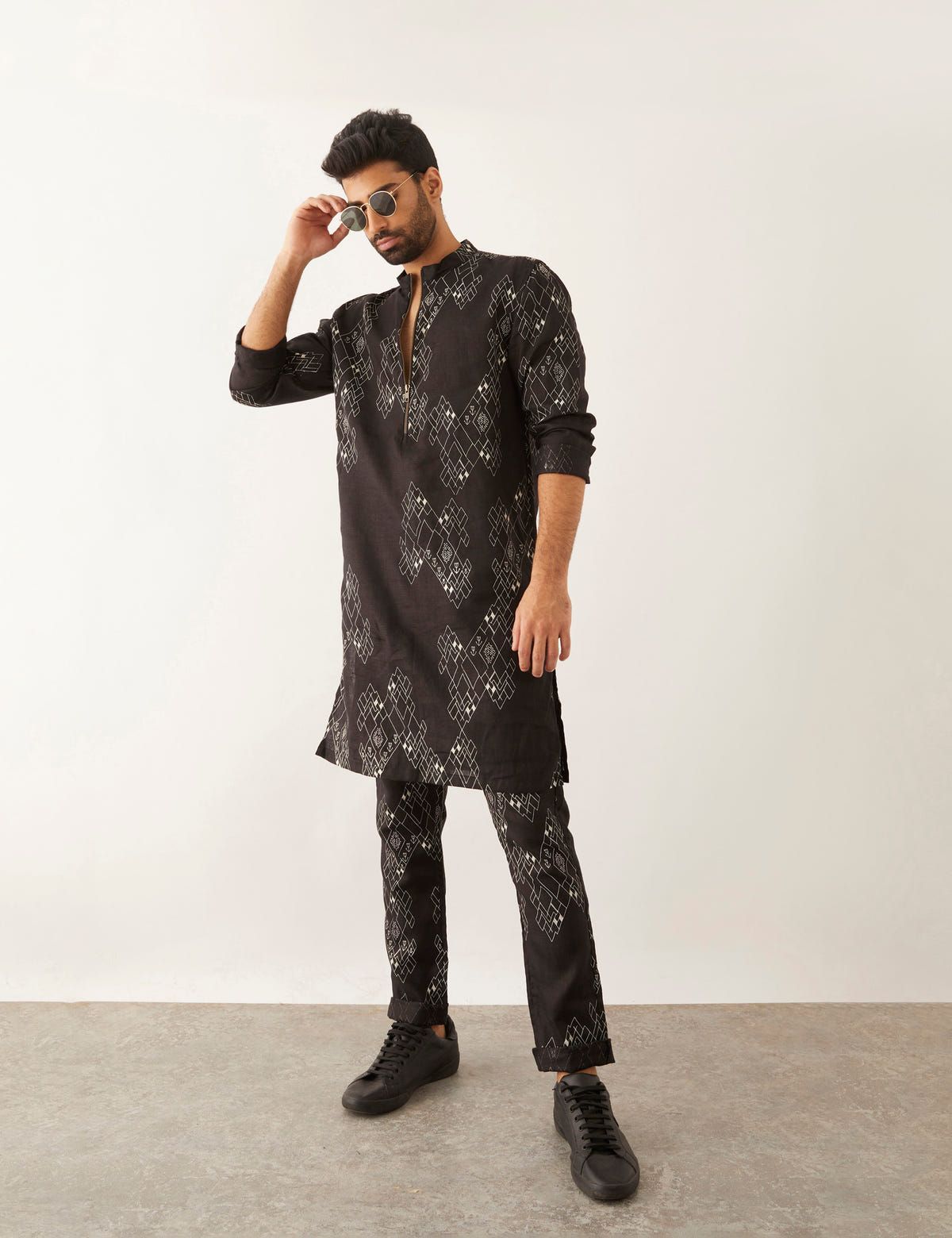 SOUK - VILLAGE - KURTA - BLACK - image 5