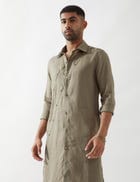 HARISON KURTA SET - OLIVE view 7