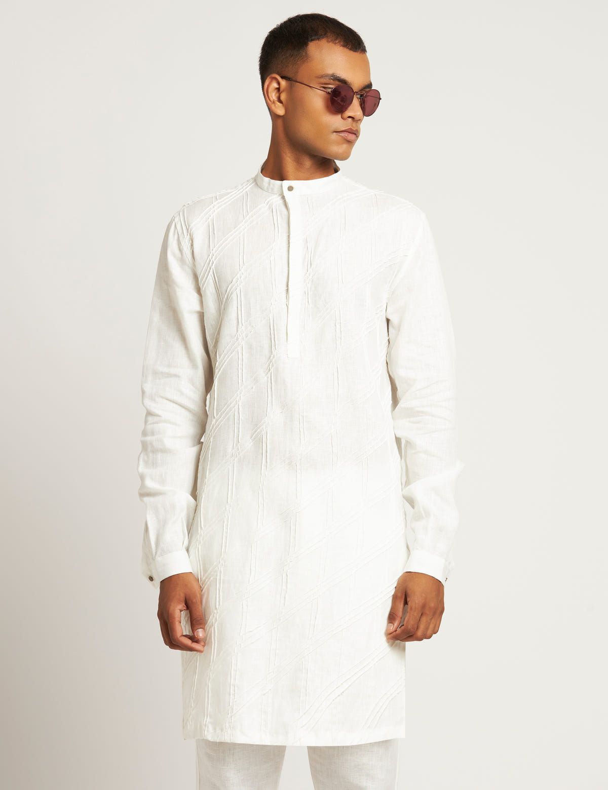 MOGA KURTA - WHITE - image 1