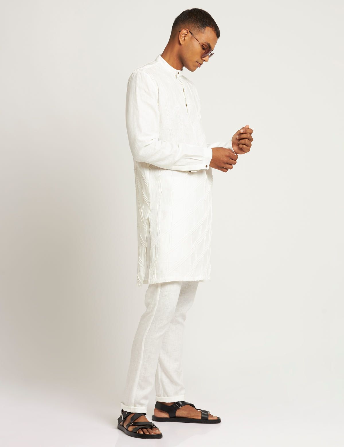 MOGA KURTA - WHITE - image 5