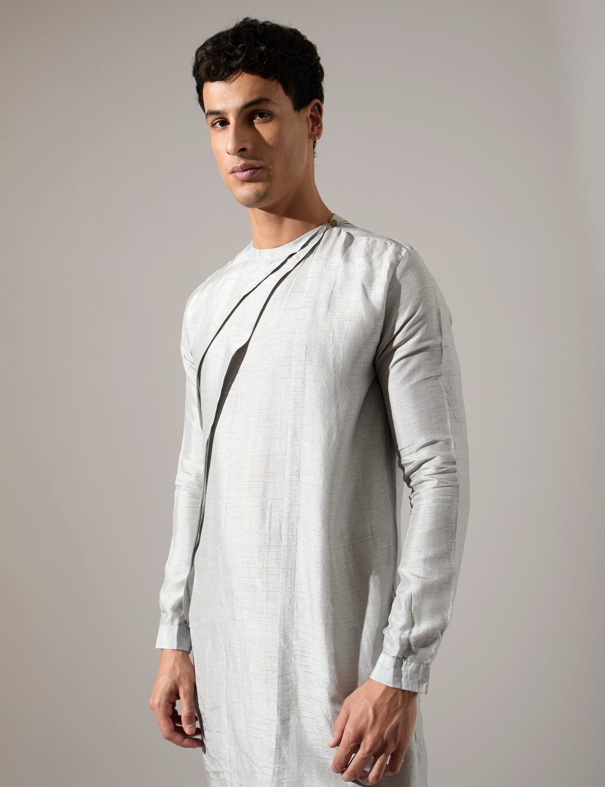 Dorian Kurta Set - Grey - image 6