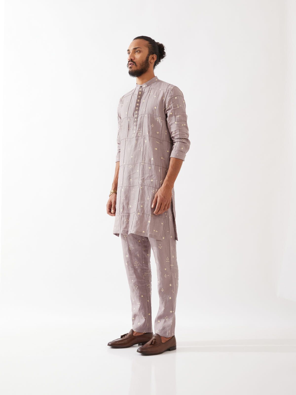 DIEGO ELEMENTS KURTA - PURPLE - image 3