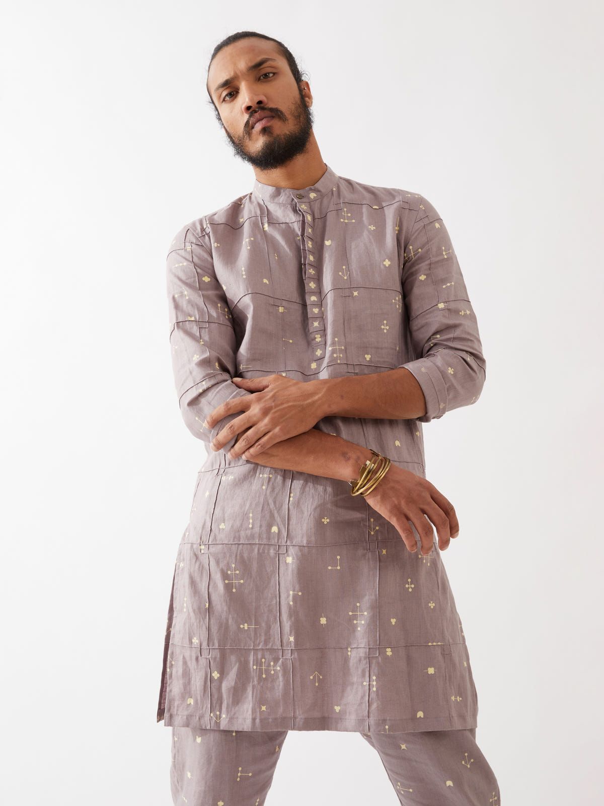 DIEGO ELEMENTS KURTA - PURPLE - image 6