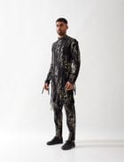 COLTON BRICKS KURTA - BLACK view 2