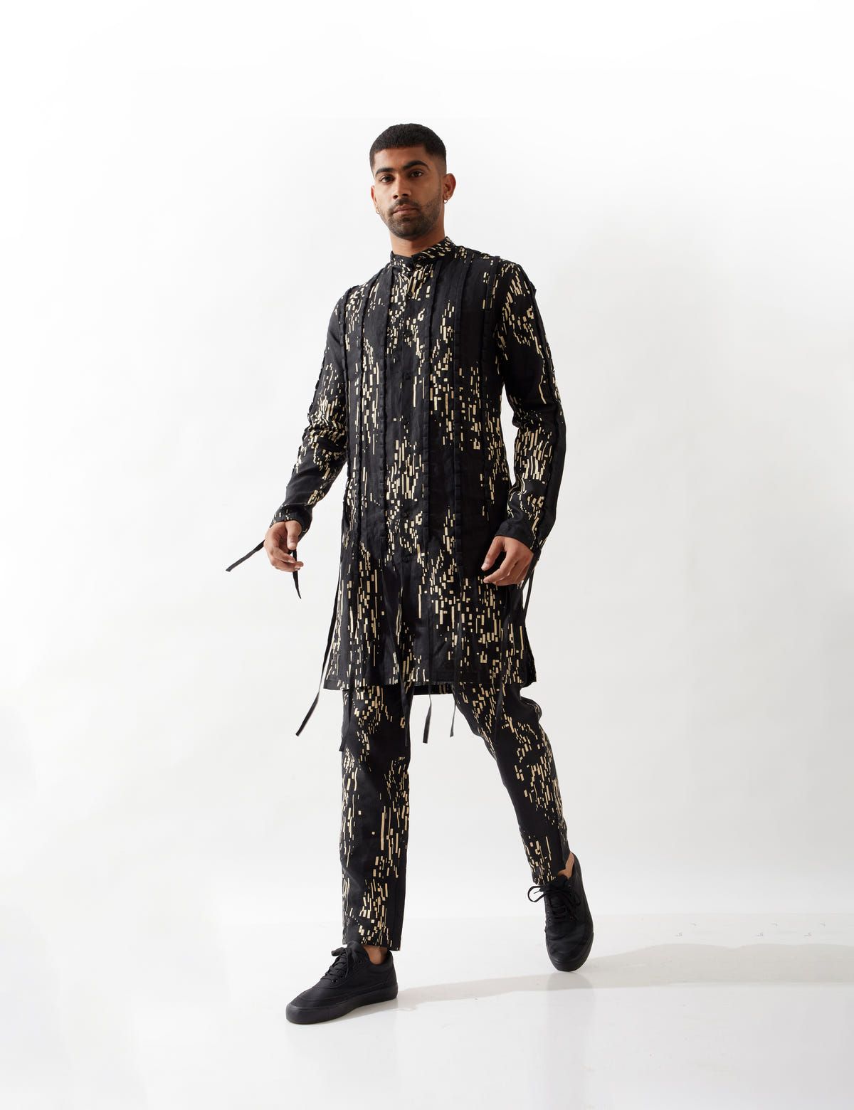 COLTON BRICKS KURTA - BLACK - image 5