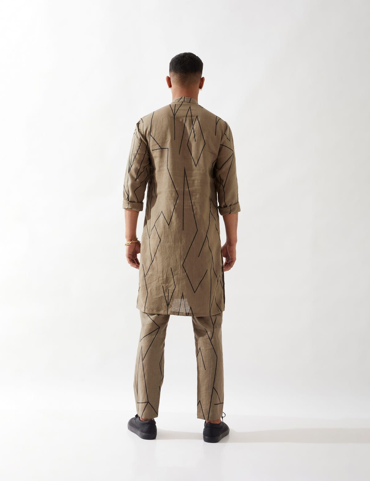RORY METAL KURTA SET - OLIVE - image 3