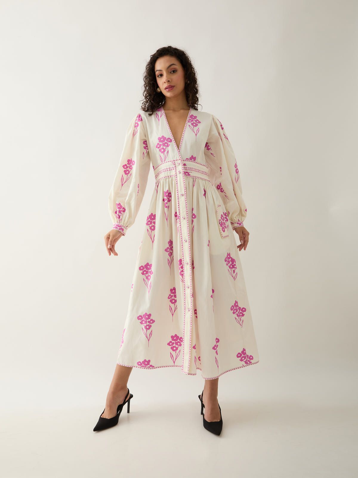 SOLACE DRESS - OFF WHITE - image 1