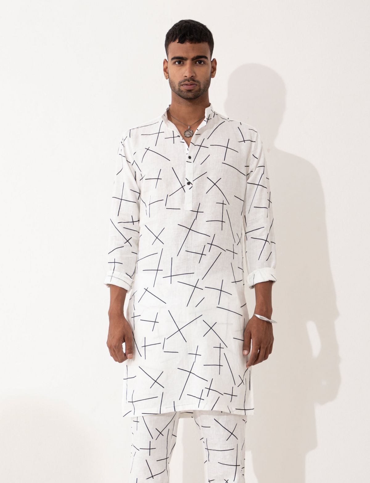 ZANDER MATCHES KURTA - WHITE - image 1