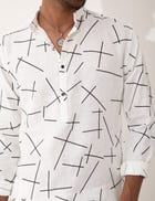 ZANDER MATCHES KURTA - WHITE view 8