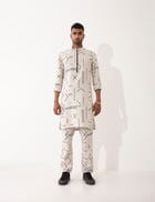 HAZEL CONTRA KURTA- IVORY view 2