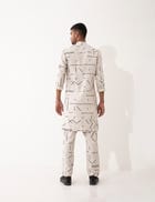 HAZEL CONTRA KURTA- IVORY view 5
