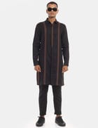 Ely - Kurta - Black view 2