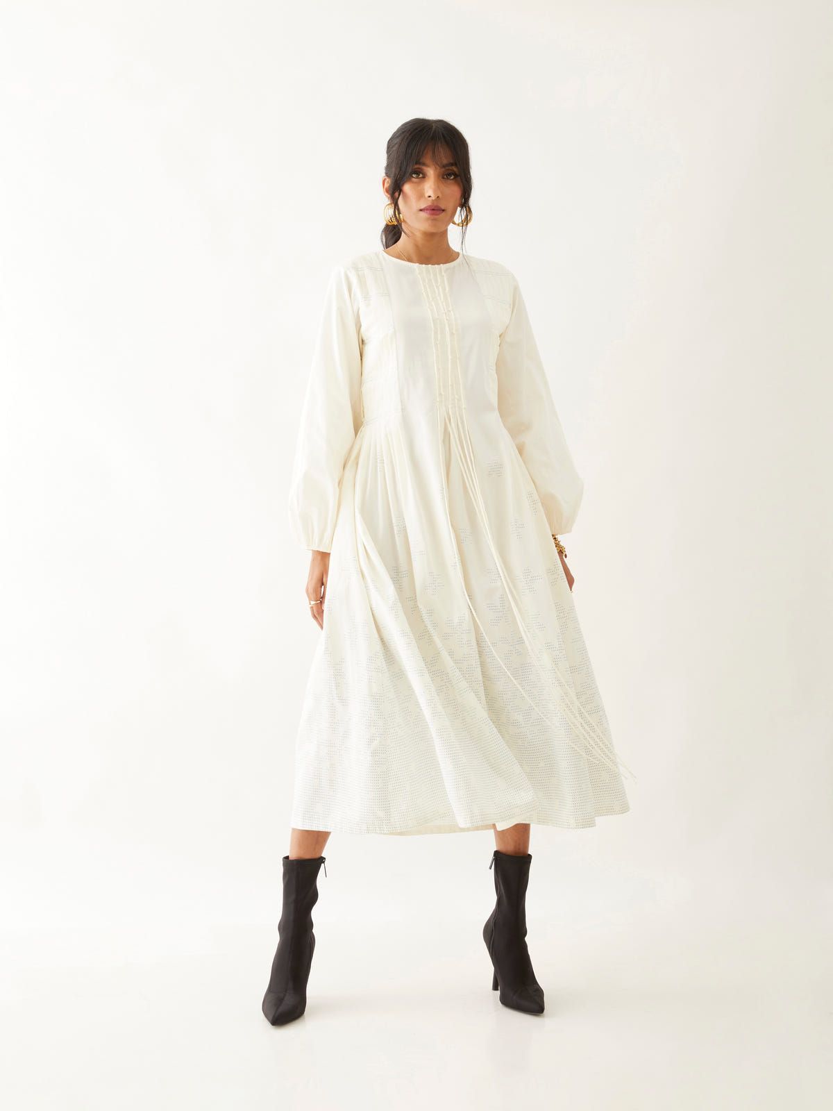HAZEL DRESS - OFF WHITE - image 1