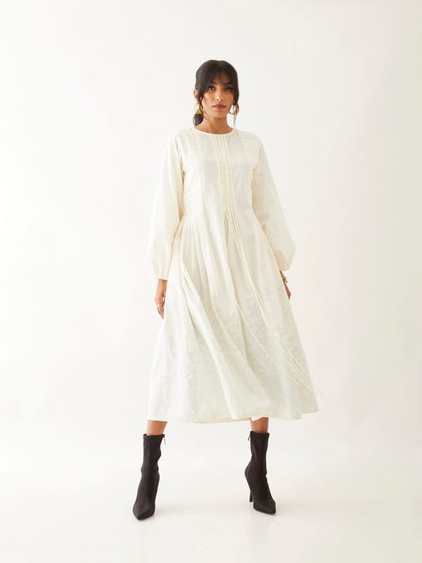 SON OF A NOBLE - SNOB — HAZEL DRESS - OFF WHITE