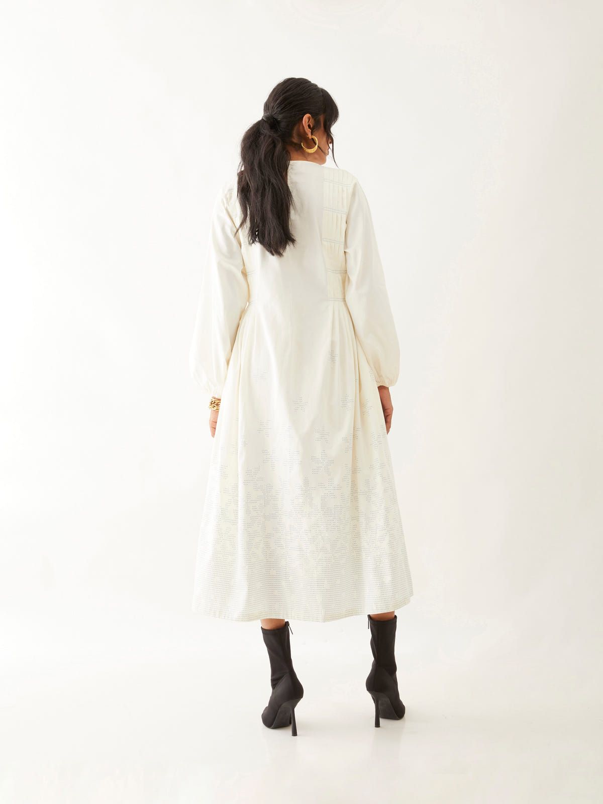 HAZEL DRESS - OFF WHITE - image 3