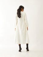HAZEL DRESS - OFF WHITE view 3